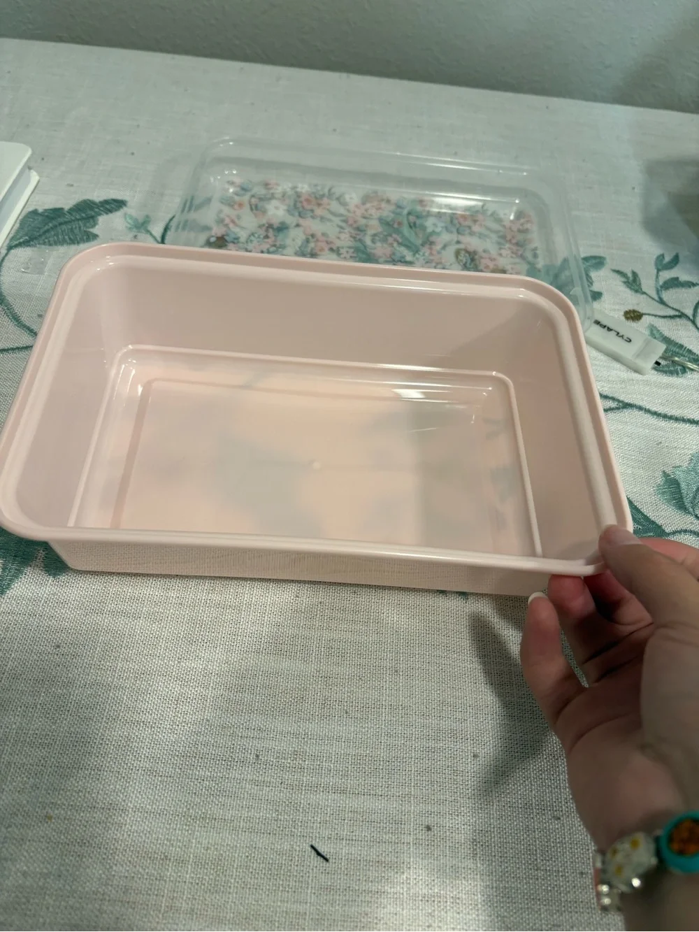 12 Floral Pink Meal Prep Containers with Lids
